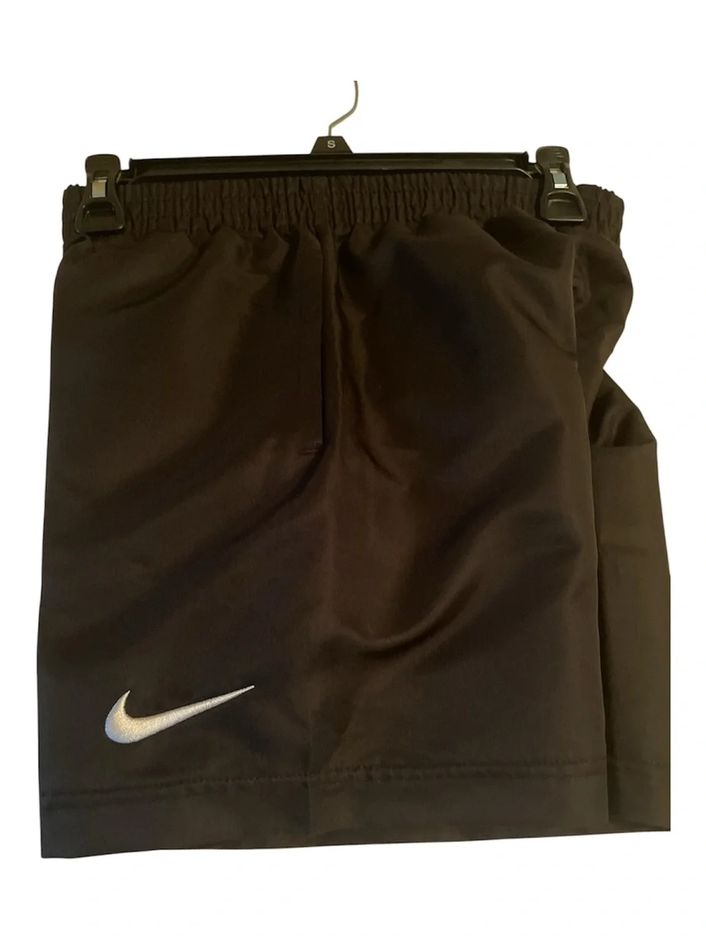 Nike Black Kids Athletic Shorts with White Logos